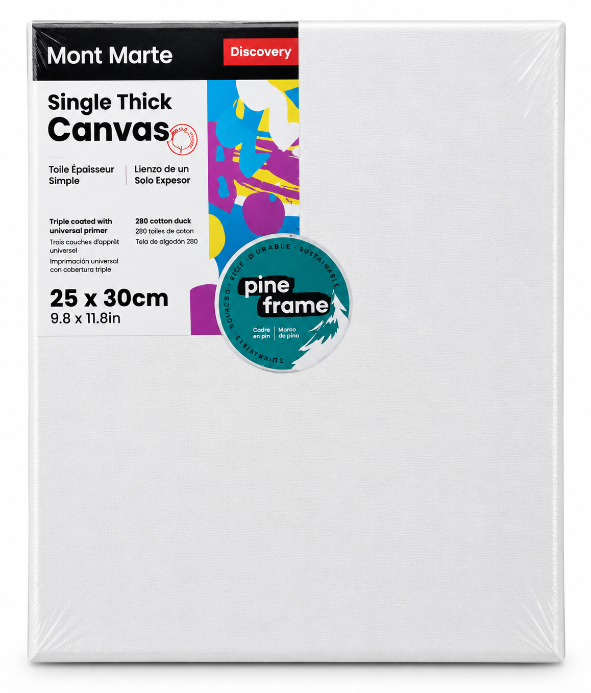 Mont Marte Single Thick Canvas 25 x 30cm