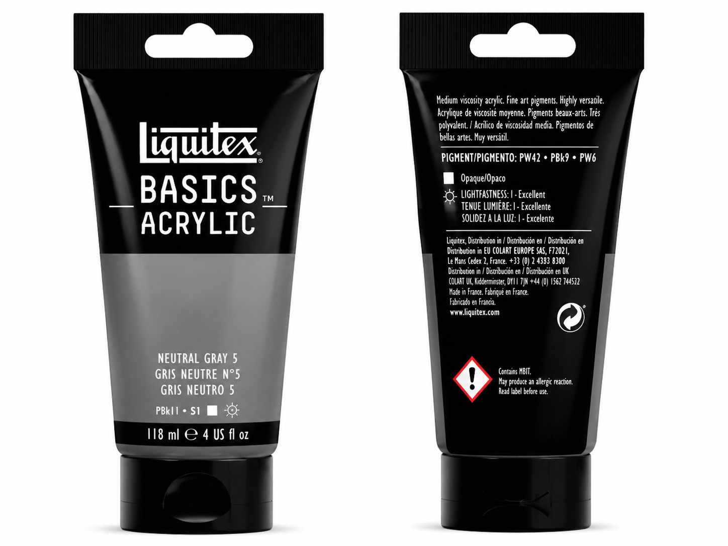 Liquitex Basics Acrylic Paint Neutral Grey 118ml