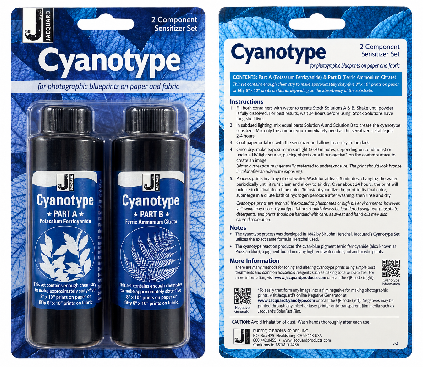 Jacquard Cyanotype 2 Component Sensitizer Set