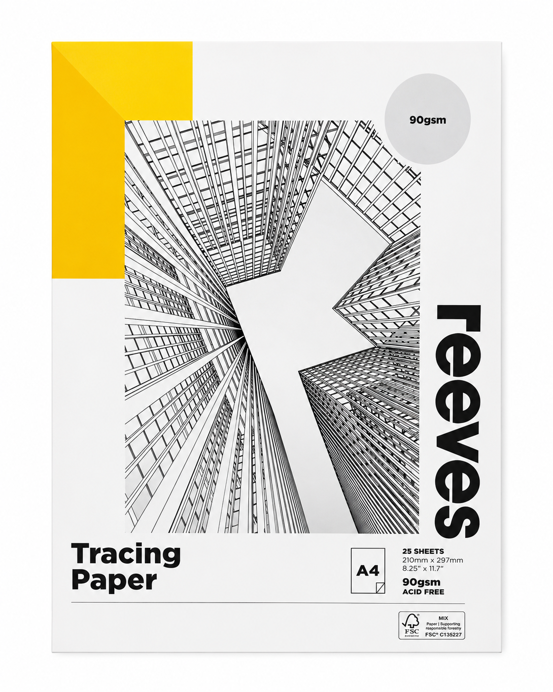 Reeves Tracing Paper Pad A4 90gsm 25 Sheets
