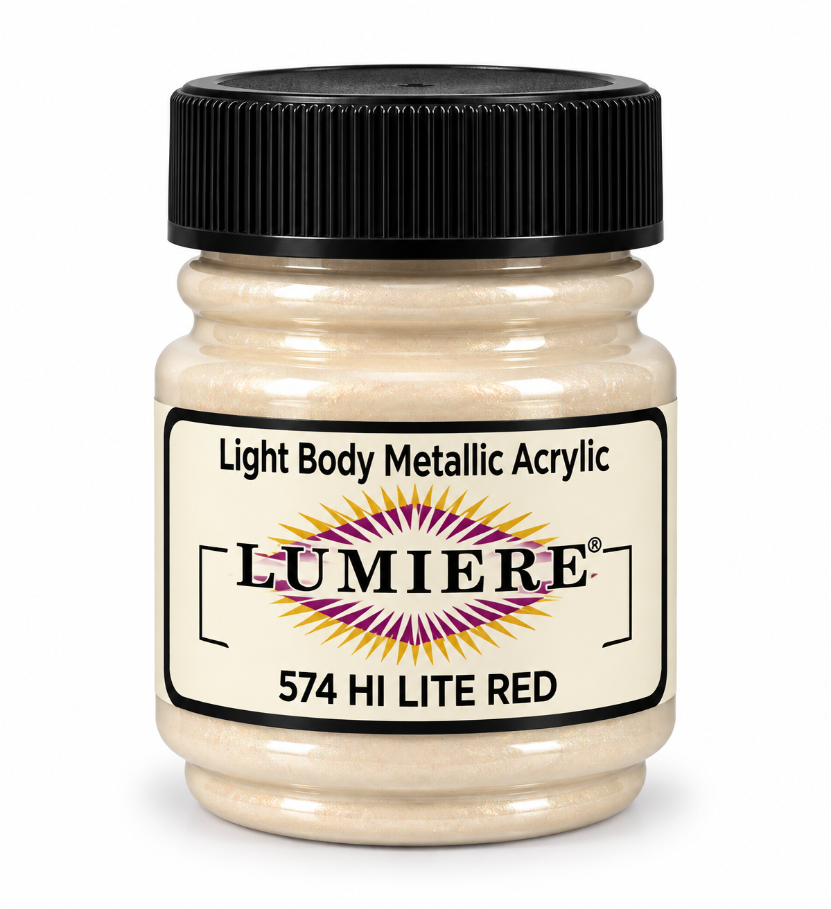 Jacquard Lumiere Hi Lite Red Metallic Acrylic & Fabric Paint 66.54ml