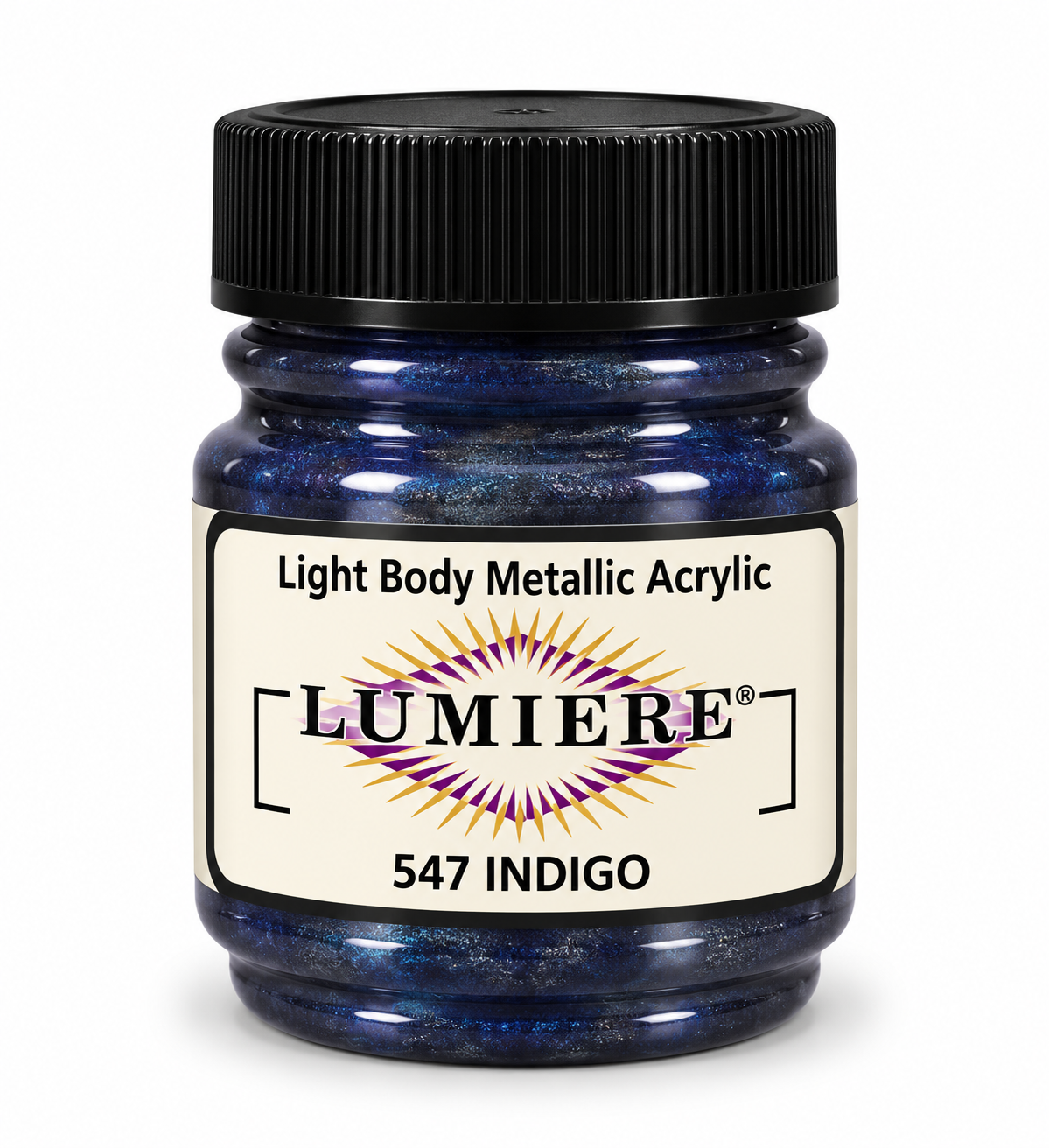 Jacquard Lumiere Indigo Metallic Acrylic & Fabric Paint 66.54ml
