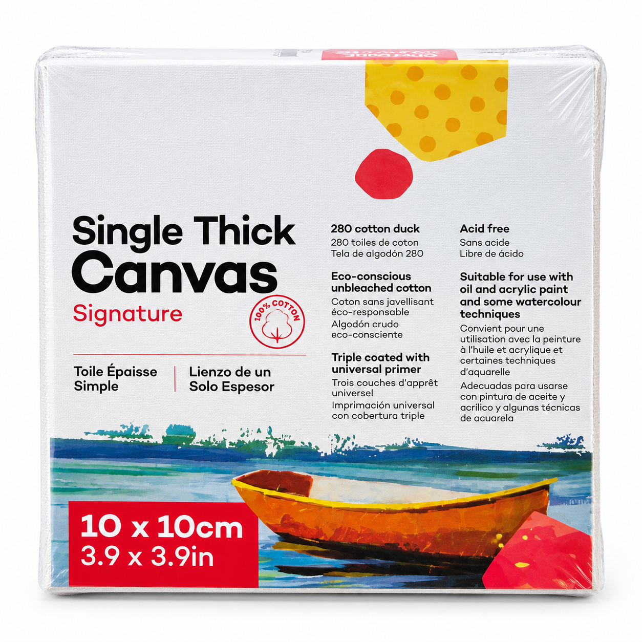 Mont Marte Single Thick Canvas 10 x 10cm