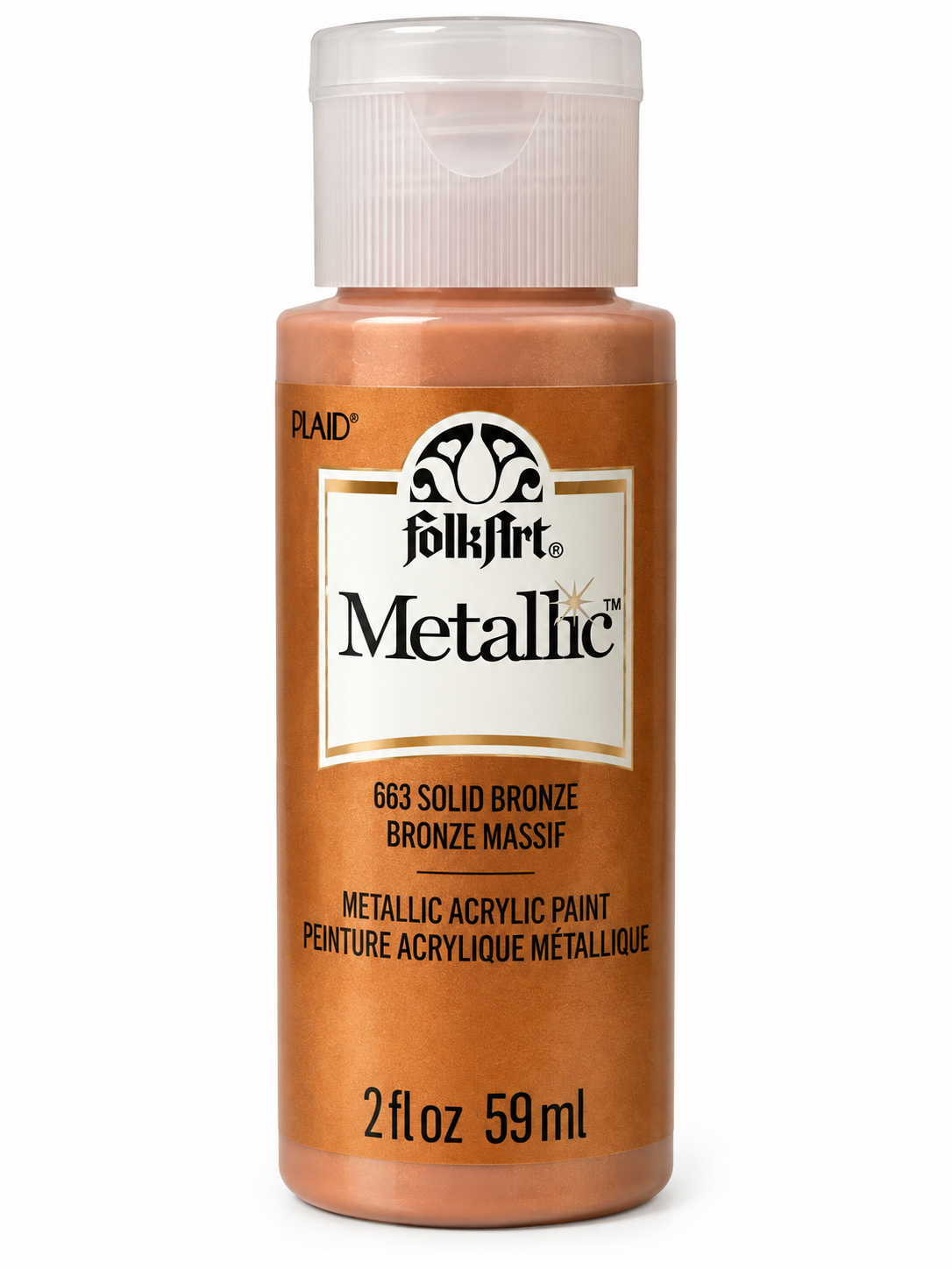 FolkArt Metallic Acrylic Paint Solid Bronze 59ml