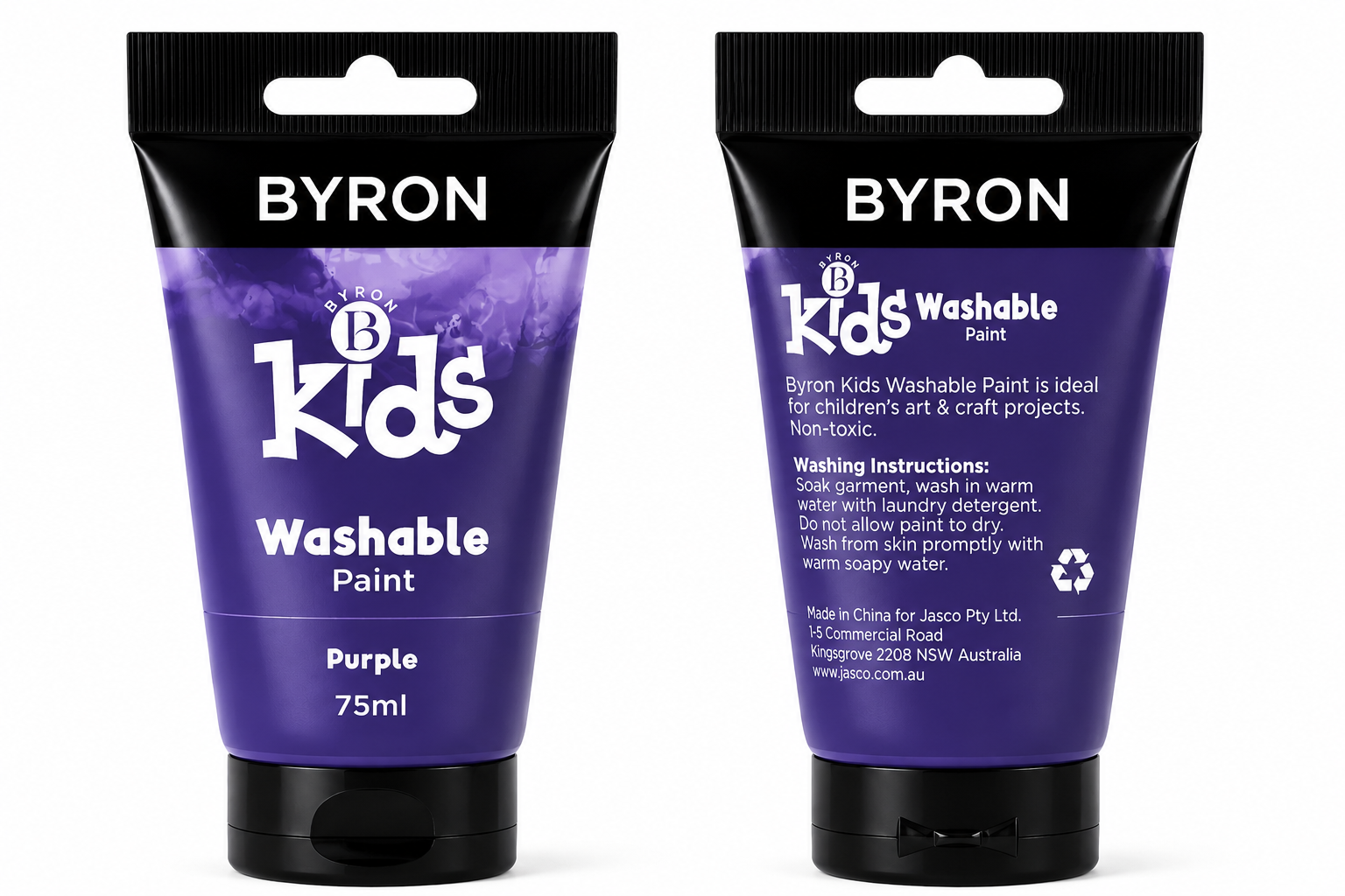 BYRON Kids Washable Paint 75ml Purple