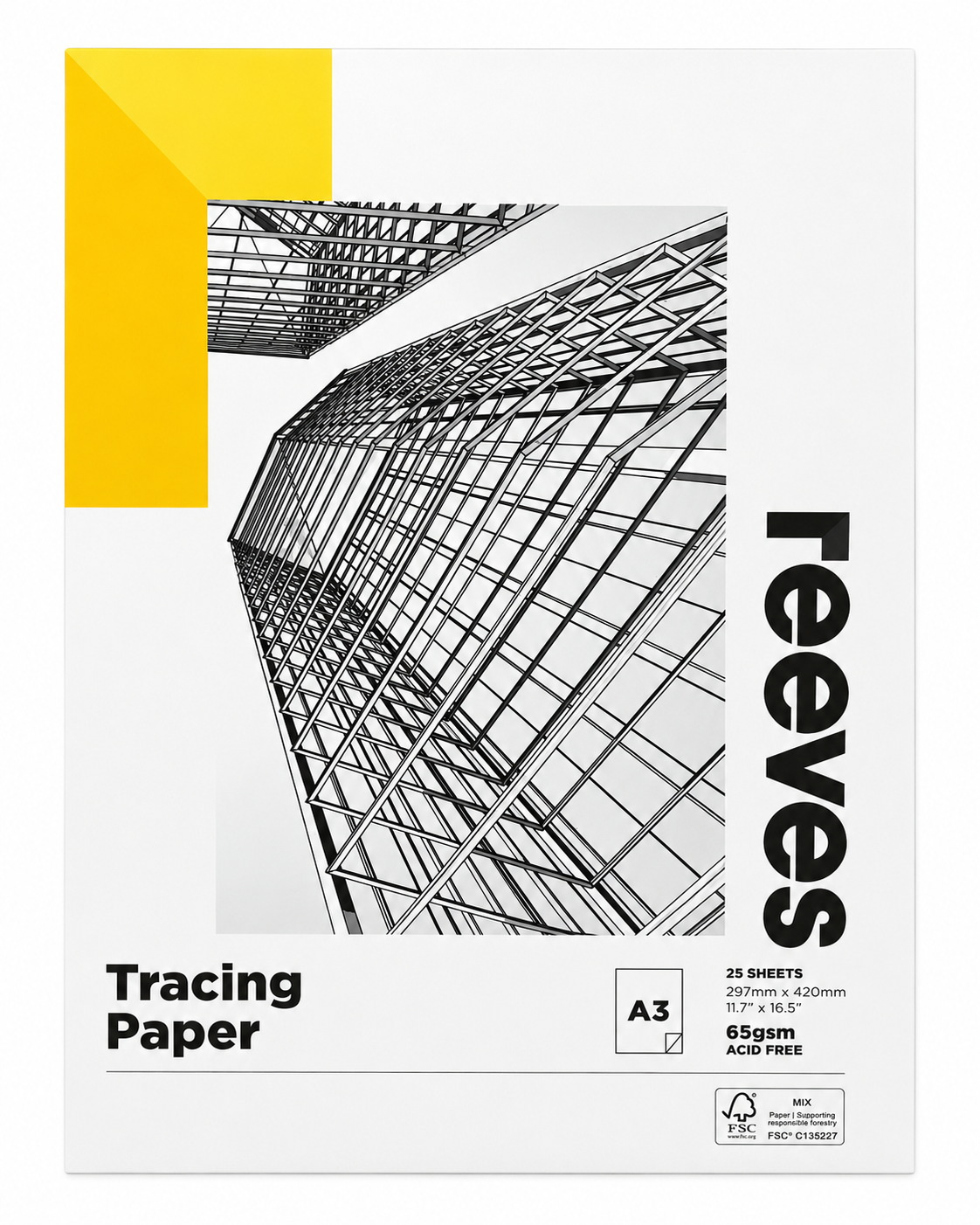 Reeves Tracing Paper Pad A3 65gsm 25 Sheets