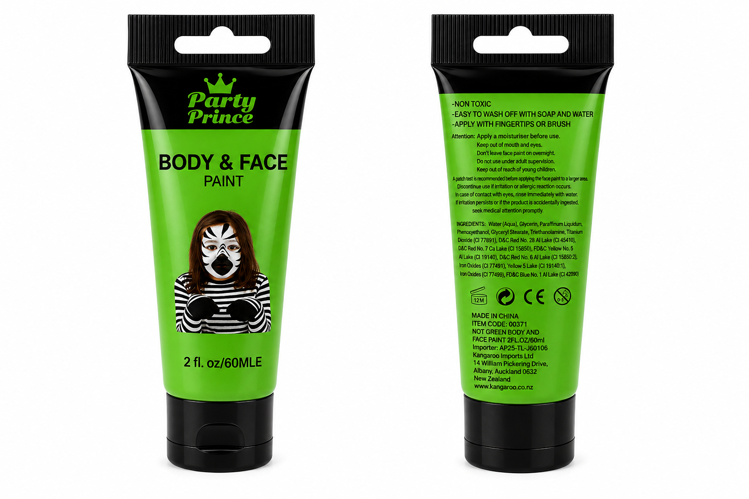 Party Choice Body & Face Paint 60ml - Light Green