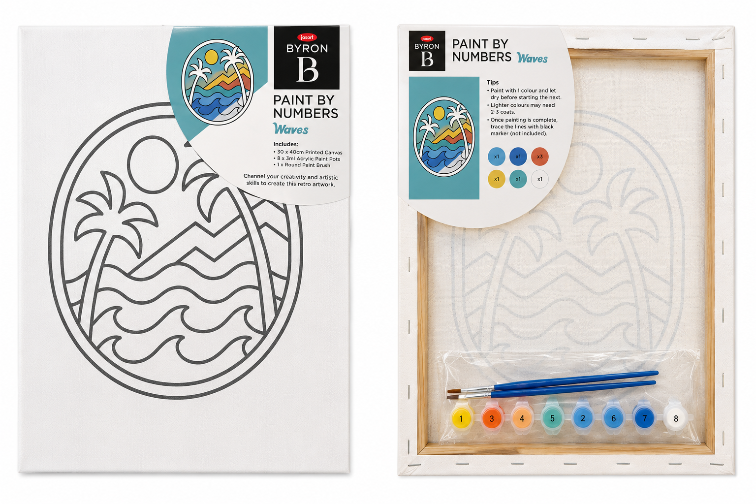 Byron Paint By Numbers Waves
