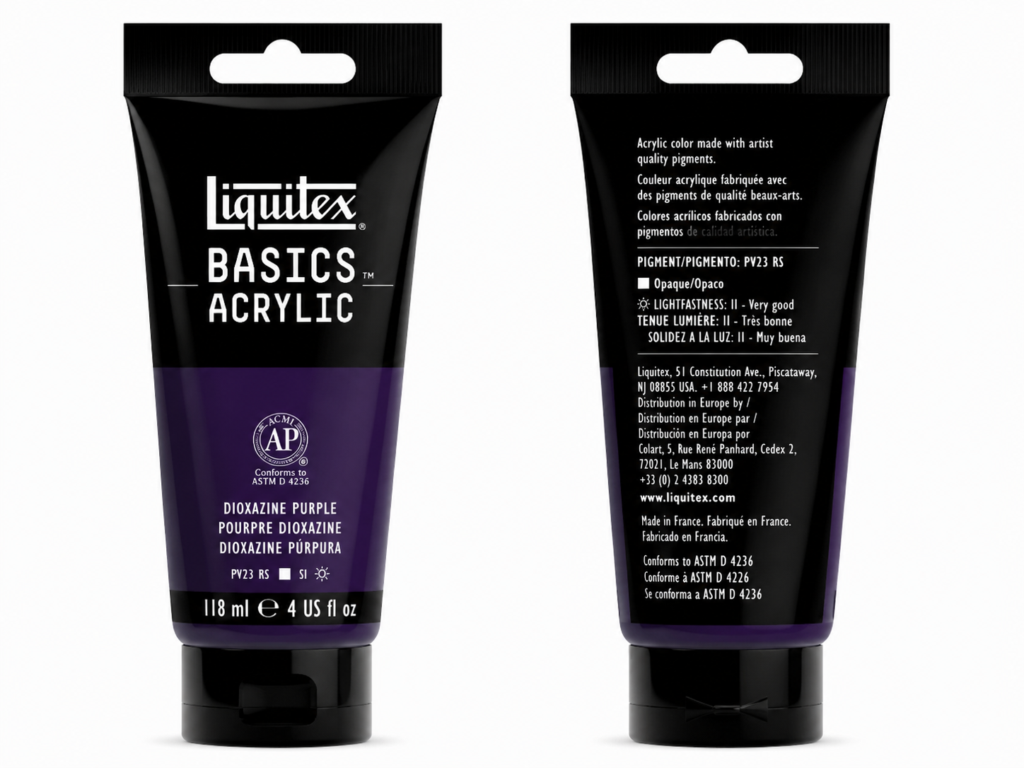 Liquitex Basics Acrylic Paint Dioxazine Purple 118ml