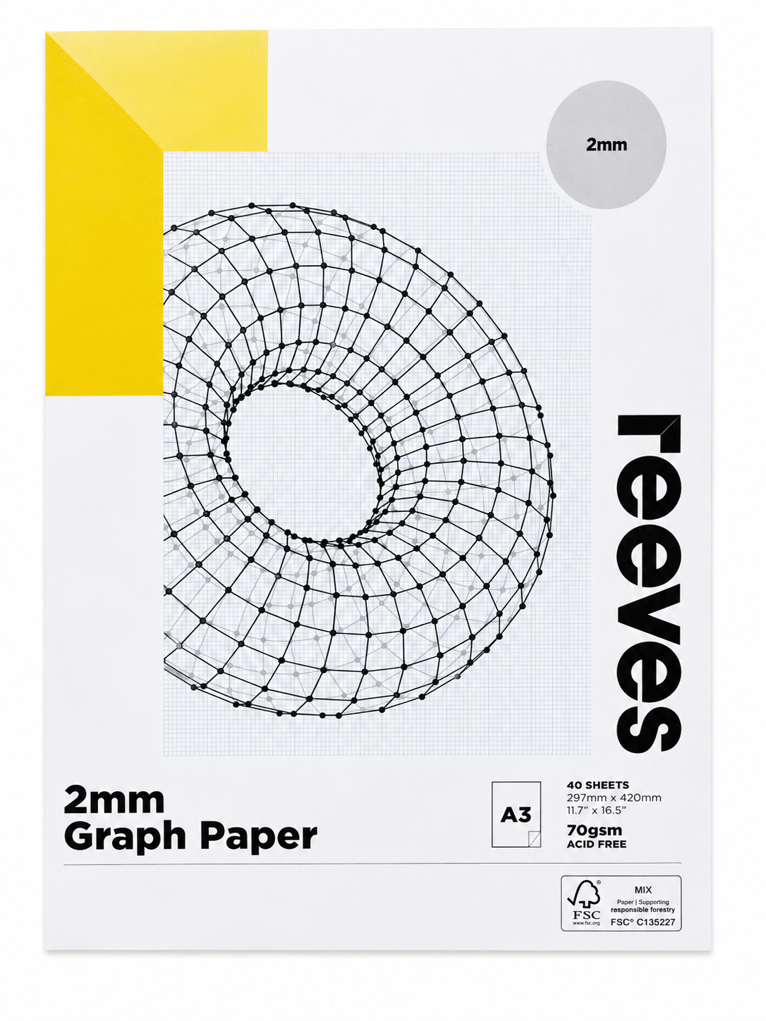 Reeves Graph Paper A3 2mm