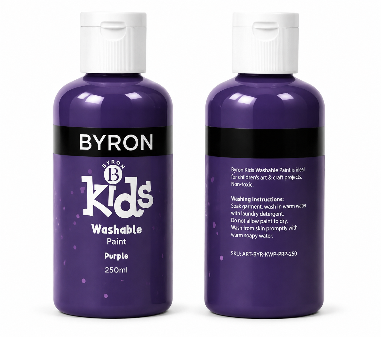 BYRON Kids Washable Paint 250ml Purple