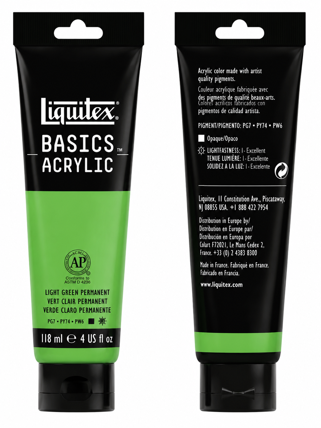 Liquitex Basics Acrylic Paint Light Green 118ml