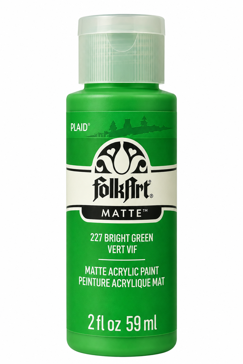 FolkArt Matte Acrylic Paint Bright Green 59ml