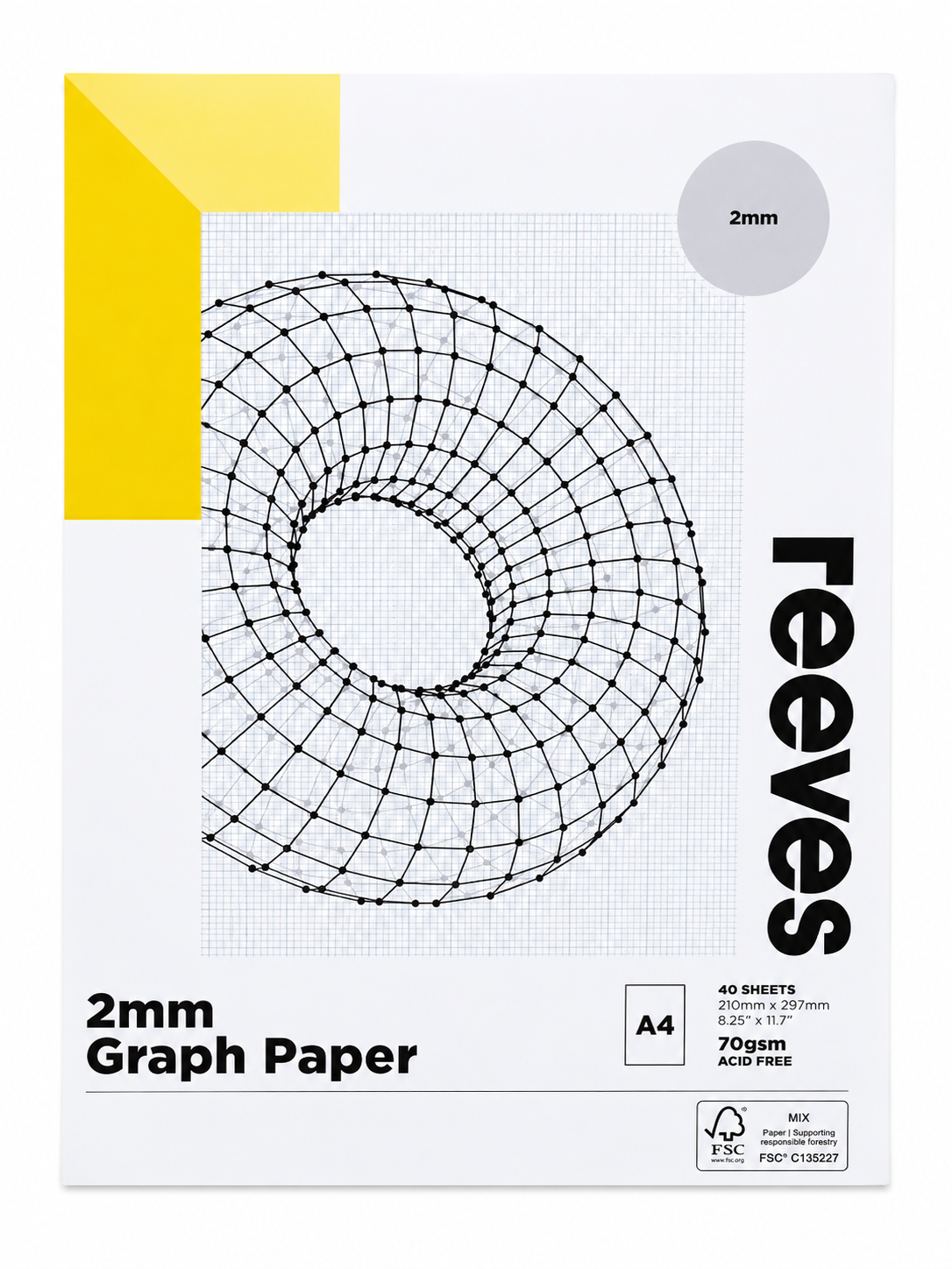 Reeves Graph Paper A4 2mm