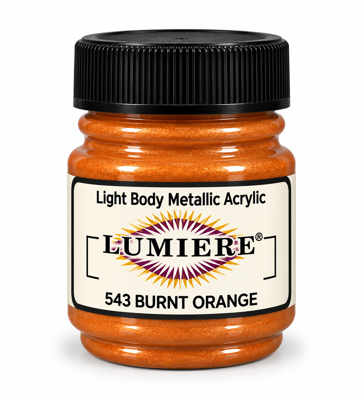 Jacquard Lumiere Burnt Orange Metallic Acrylic & Fabric Paint 66.54ml