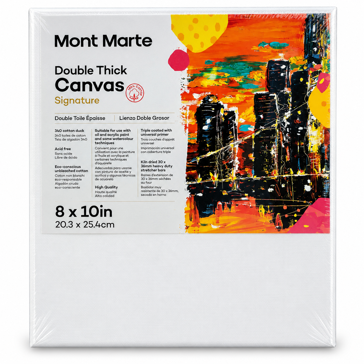 Mont Marte Double Thick Canvas 8 x 10in