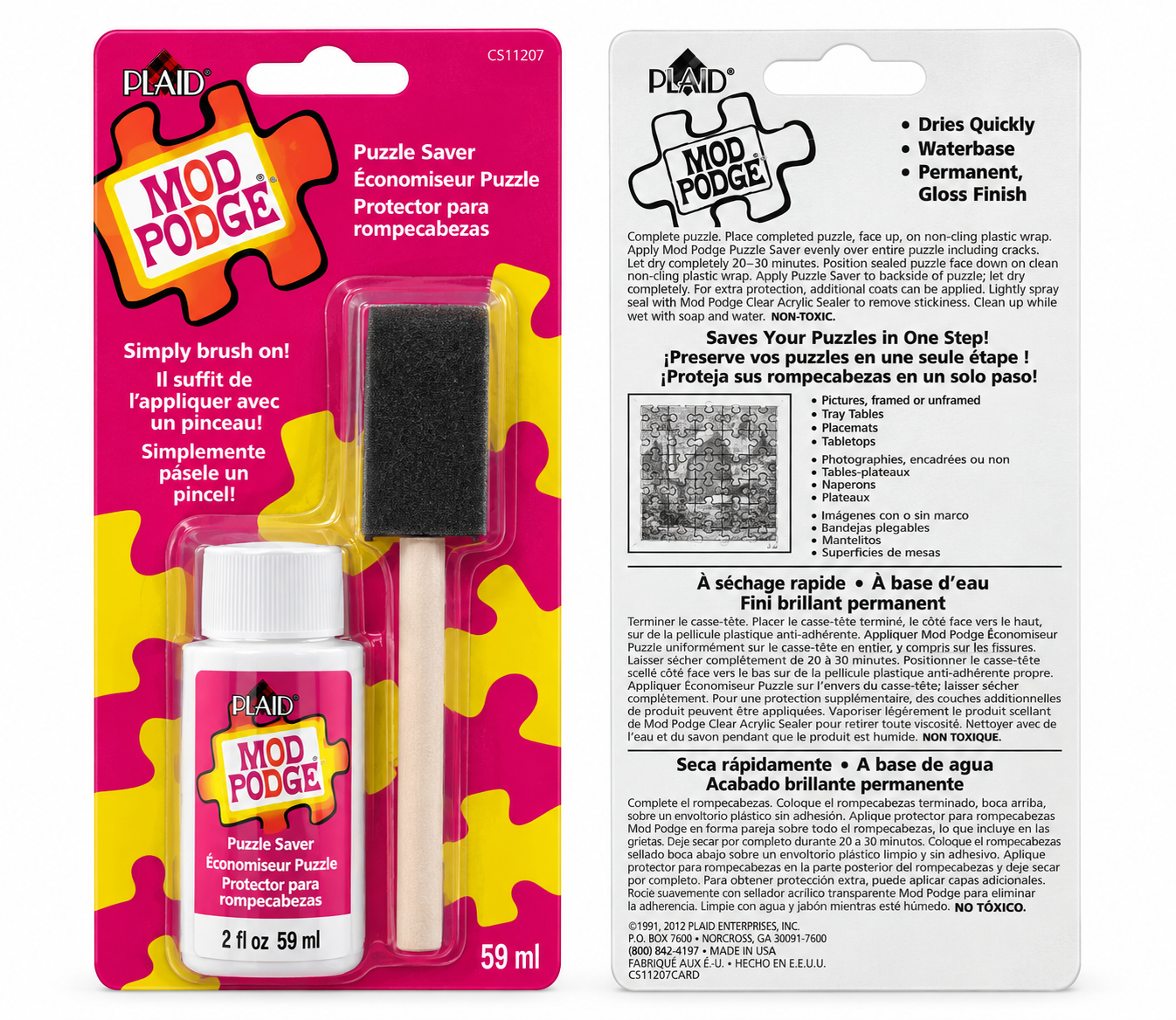 Plaid Mod Podge Puzzle Saver Gloss Sealer 59ml