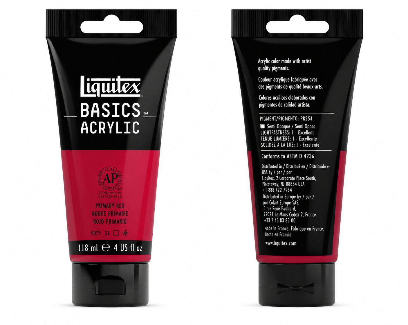 Liquitex Basics Acrylic Paint Primary Red 118ml